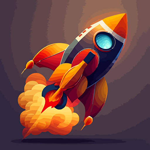 vector art rocket