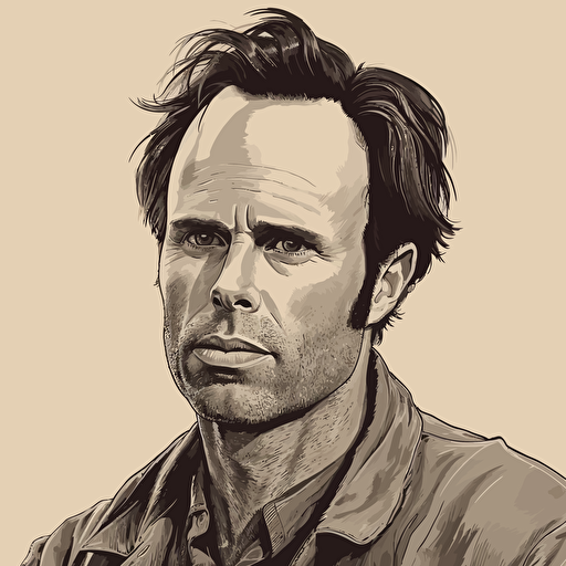 Shane vendrell Walton Goggins, vector, highly detailed, gritty