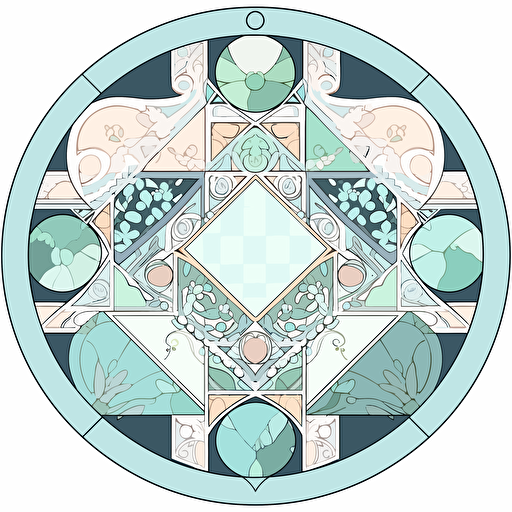 Tiled love hub, flat, vector, no background