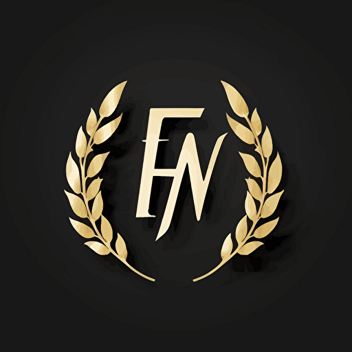 create a lettermark of letters F and W for a fashion company, modern, vector, simple