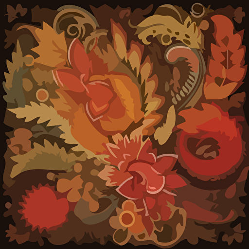 indonesian batik motive, 2d, vector
