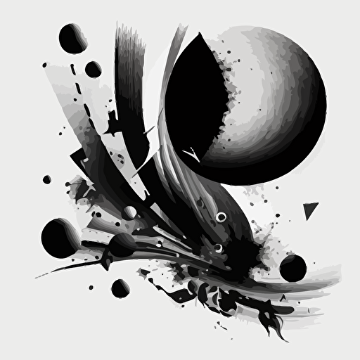 a latent space visualization black and white an image consisting of a lot of vectors, a charcoal sketch with white background