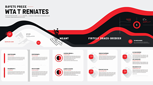 Keynote slide deck template for Portland Trail Blazers, vector, high res
