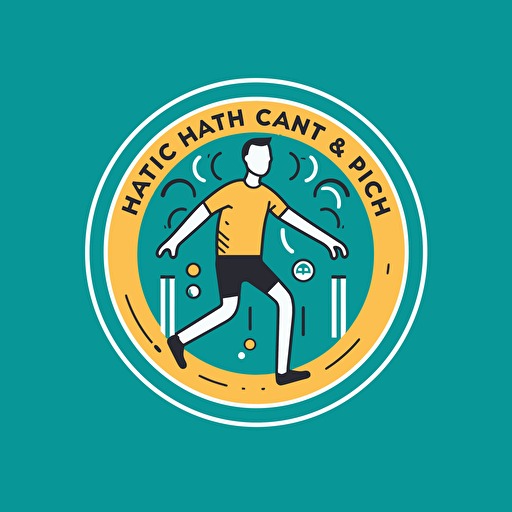 a modern 2d logo for a physiotherapist revolving around health and care displaying a body that looks healthy, illustrator, vector, simple