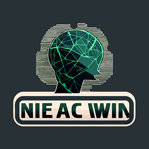 vector logo for AI simulated news