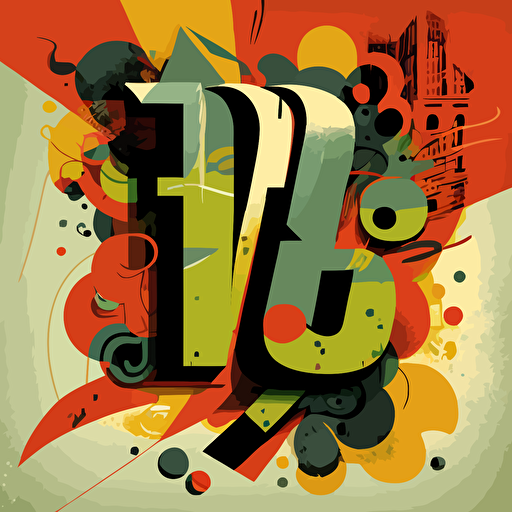 vector with the letters "J" for young people