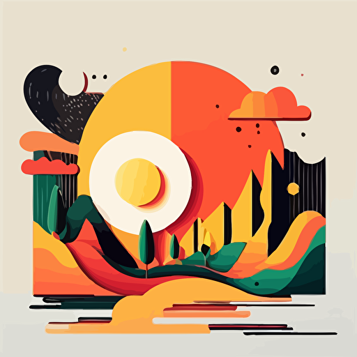 artwork, album cover, lofi song, simple, vector, abstract, plain background