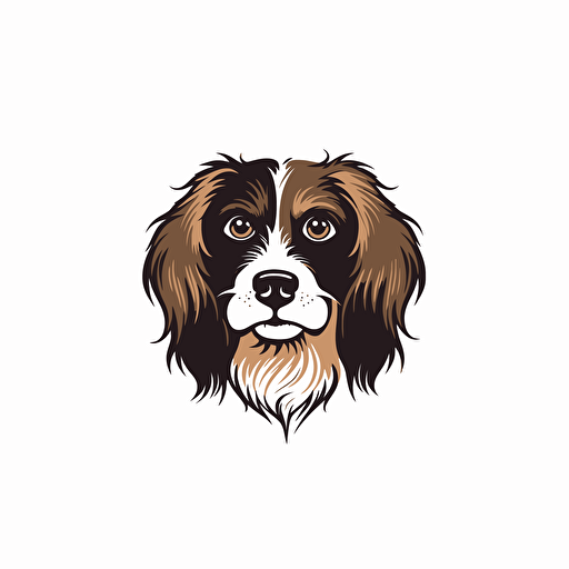 a logo for a dog grooming business, simple, versatile, memorable, eye-catchig, vector, elegant, classic