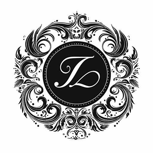 an elegant ZS::3 monogram, Sans Serif, vector logo, symbolizing a fashion clothing line