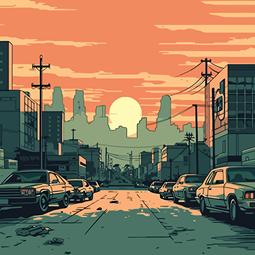 a vector gta style background