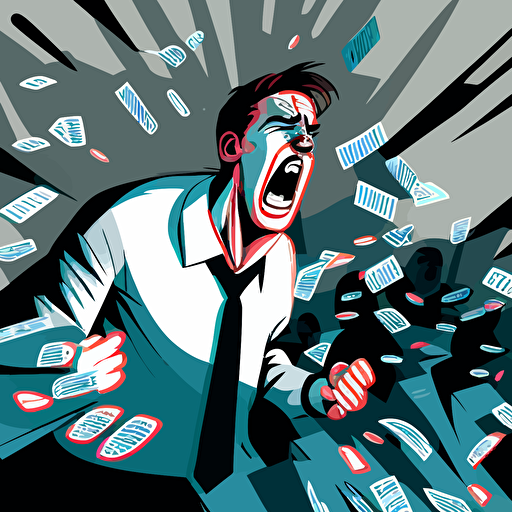 healthcare professional burnout post apocolyptic deviantart dribble whoa wow overdosing on pills and screaming executives in the background vector 2d