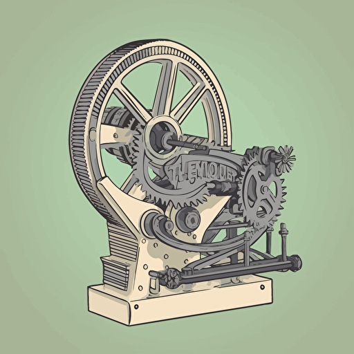 vector art sticker of perpetual motion machine