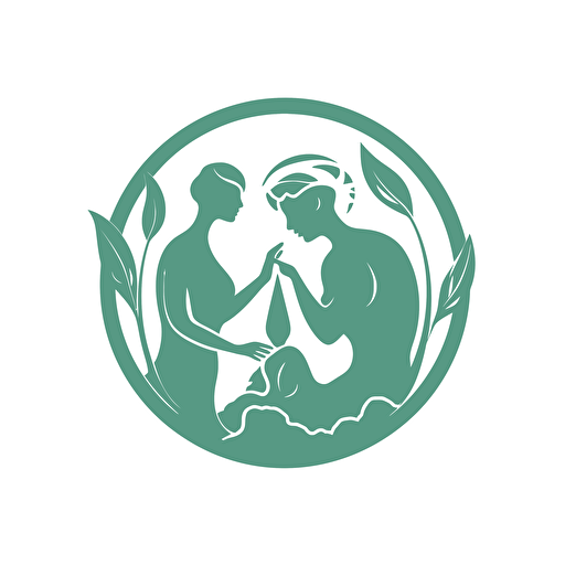 a logo for humanist, earth and environment, vector