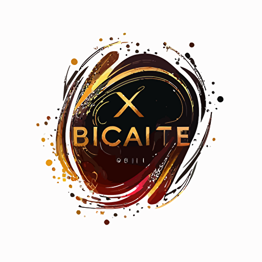 iconic logo, beauty, minimalist, rich color vector on white background