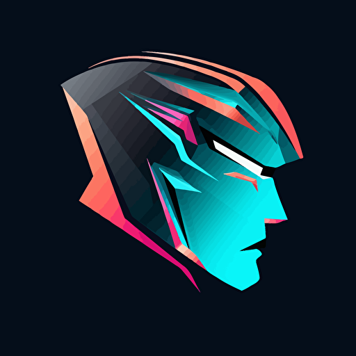 Vector logo Banshee she minimalistic s 10