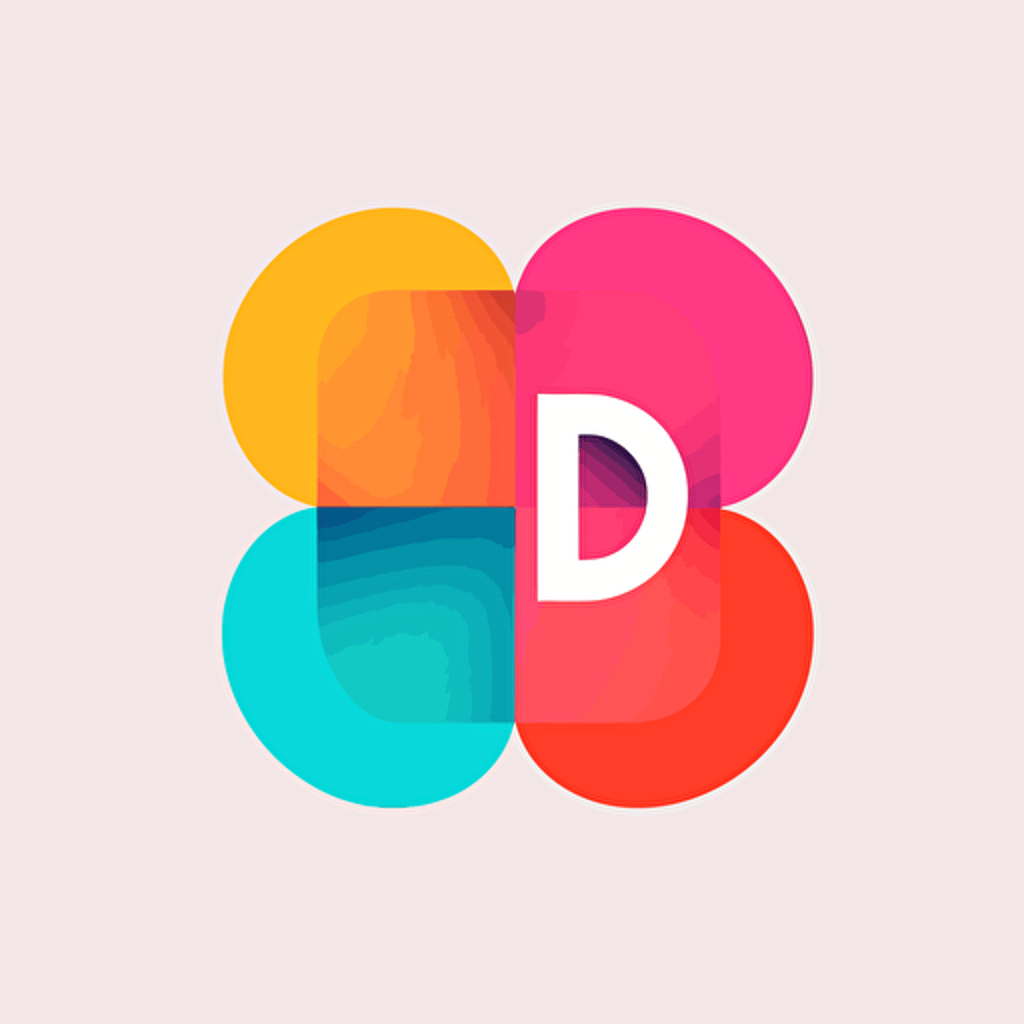 D+, plus sign, logo design, simple, minimalism, simple, white background, jumping colors, vector, smooth edges, outline emphasized