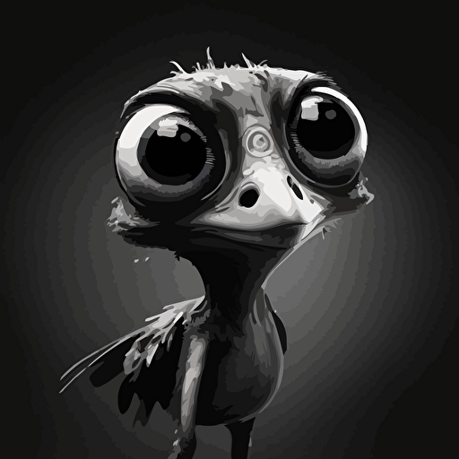 funny, dinosaur trex, clip art:: big eyes:: black and white:: sketches:: cartoon, vector style.