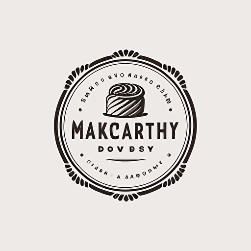 minimalistic vector bakery logo, monochromatic, on white backgorund use use only