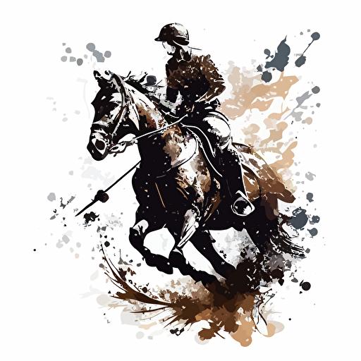 horse riding vector