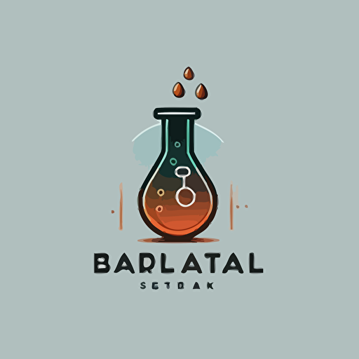 simple logo design that includes AI and Lab. Can include a beaker and futuristic science elements. Vector
