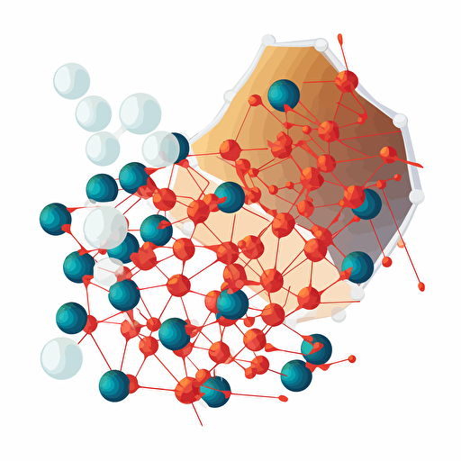 simple scientific vector diagram of a phospholipid bilayer with proteins