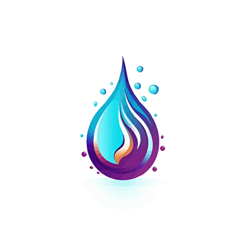 vector logo, Integraty Plumping, drop of water