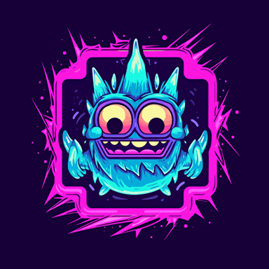 bookie monster logo, vector, monster inc style