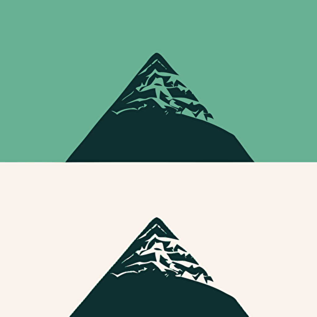 logo vector, atalaia in hill, minimalist, two colors