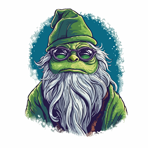 pepe the frog as Dumbledore design vector