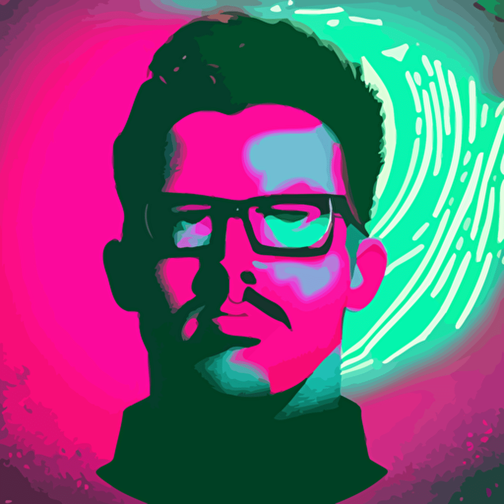 vector cbum portrait vaporwave synthwave neon vector graphics cinematic volumetric lighting f 8 aperture cinematic eastman 5 3 8 4 film
