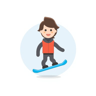 a person snowboarding