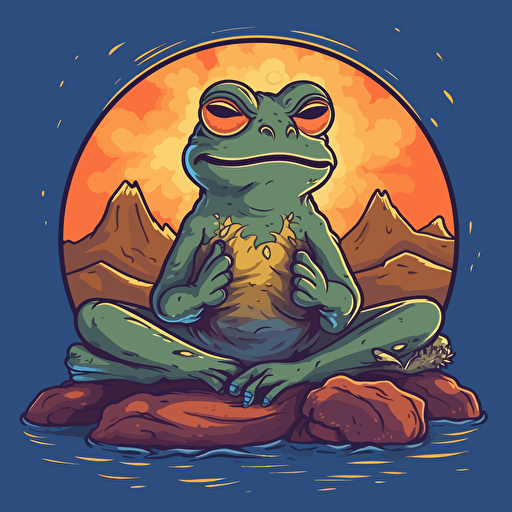 pepe the frog design vector