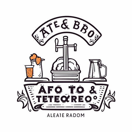 design logo for a brew bar, afford Mexican cuisine, letter Tastelab logo, vector simple,by Rob Janoff