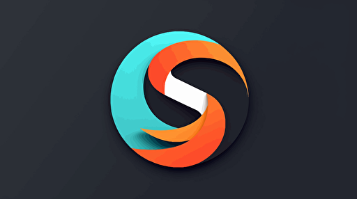 create simple and elegant vector bicolor logo of a cable tv service include letter S, by Saul Bass