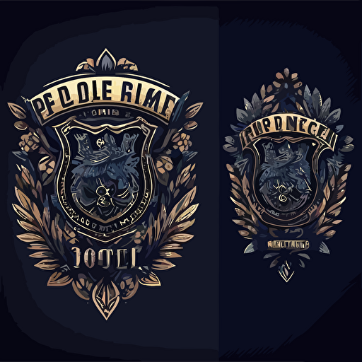 vector logo for police department