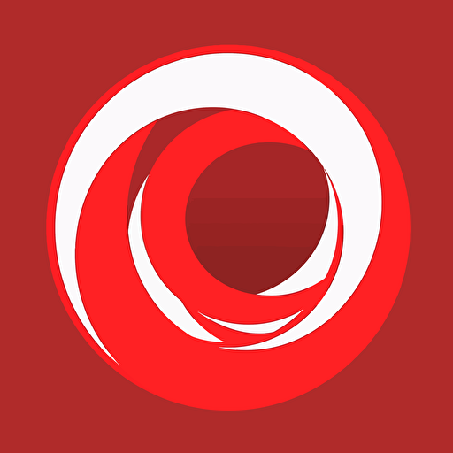 simple logo, colors red and white. vector logo