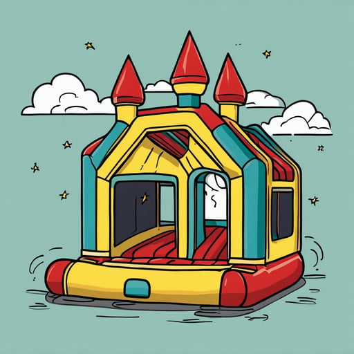 a bouncy house