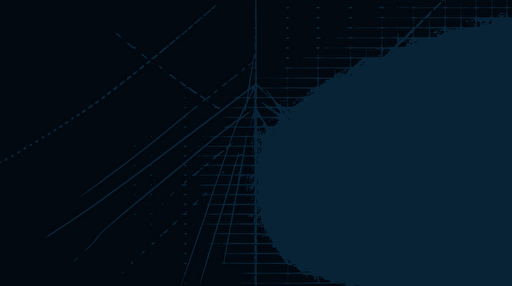 ruler on a grid, minimalist, vector art, oragami art, dark blue background