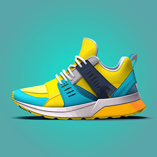 a vector render of a sneaker for men inspired by Pravda
