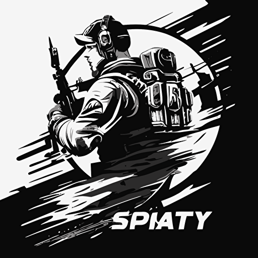 sprint, vector icon, call of duty perk, black and white logo