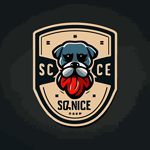 a mascot logo of a sicence lab, simple, vector