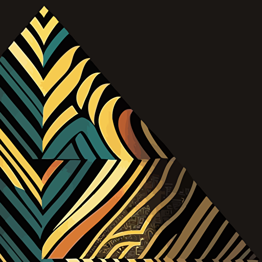 : Vector, geometric zig zag Africa Pattern