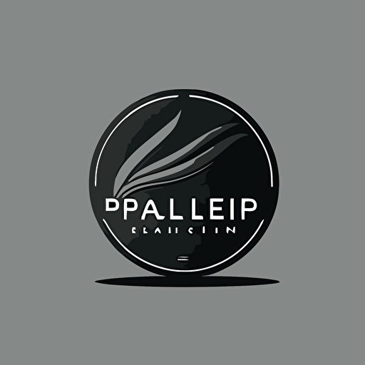 minimalistic logo design for a plastic company, plein background, 1 vector,