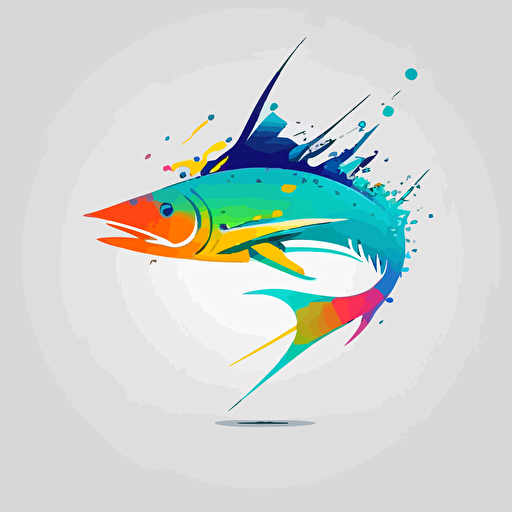 flat, minimalistic, abstract, vector, colorful logo of a media company called "wahoo". Don't add wahoo fish in the logo.