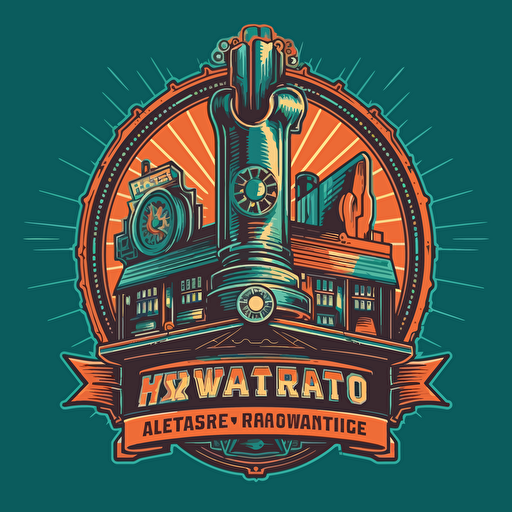 retro hardware store vector logo