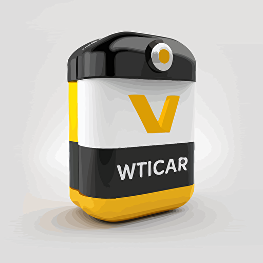 logo, vectorial, vitamin, battery, yellow, black, material design, white background
