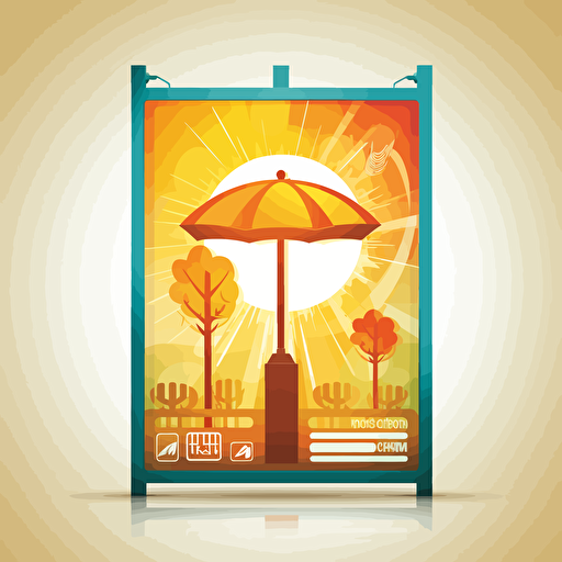 Icon, "Outdoor advertising design", vector style,