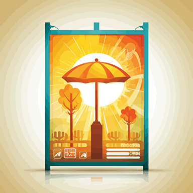 Icon, "Outdoor advertising design", vector style,