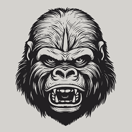 This category contains vector images of gorillas in various poses and styles. The images depict gorillas in different environments such as the jungle, mountains, or in captivity. Some images may show gorillas in action, climbing trees, eating, or interacting with other animals. The style of the images can vary from realistic to artistic, showcasing the strength, power, and beauty of these magnificent creatures.