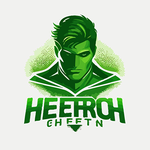 green hero vector logo